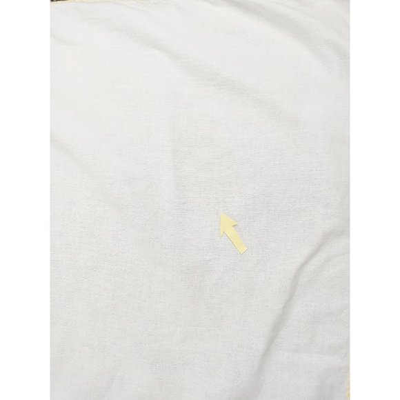 Vintage Baby Blanket Poodle Yellow Cotton French Knot Embroidered Handmade 50s - Picture 9 of 10